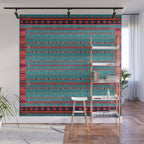 Traditional Berber Bohemian Moroccan Handmade Fabric Style Fall Autumn Color Inspiration Wall Mural Gallery Image 1