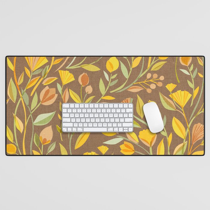 My Heart Blooms {Fawn Wilderness} Wild Flowers Desk Mat Gallery Image 1