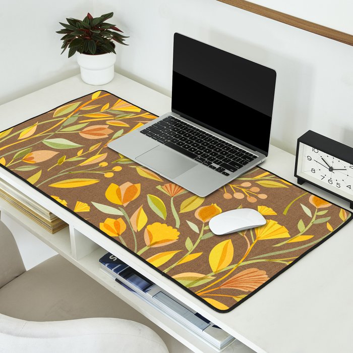 My Heart Blooms {Fawn Wilderness} Wild Flowers Desk Mat Gallery Image 2