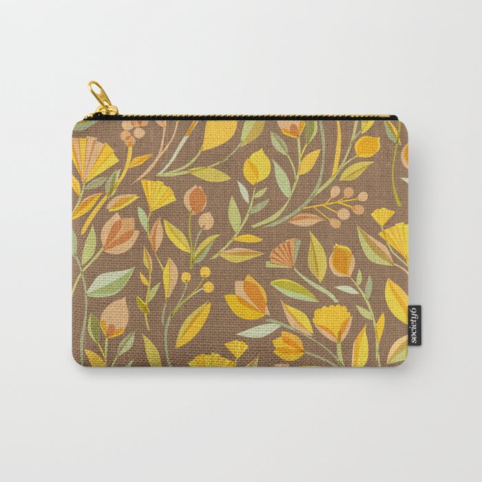 My Heart Blooms {Fawn Wilderness} Wild Flowers Carry All Pouch Gallery Image 1