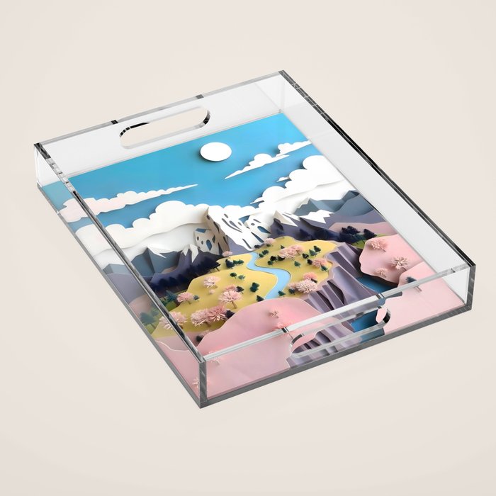 Assemblage Pastel Valley Acrylic Tray Gallery Image 1
