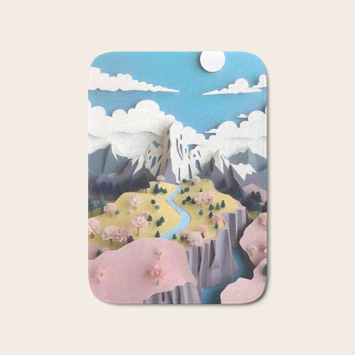 Assemblage Pastel Valley Bath Mat Gallery Image 1