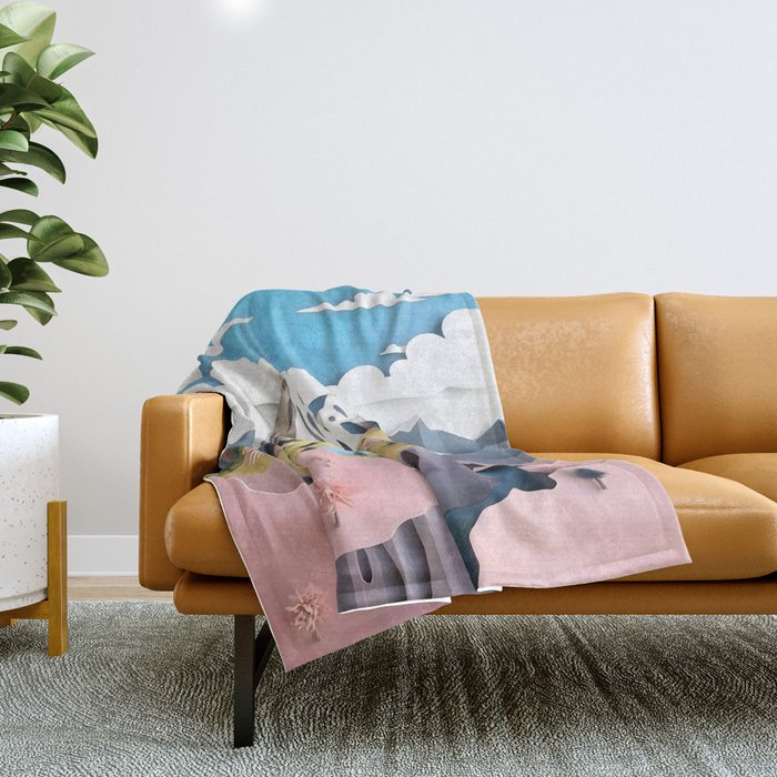 Assemblage Pastel Valley Throw Blanket Gallery Image 1