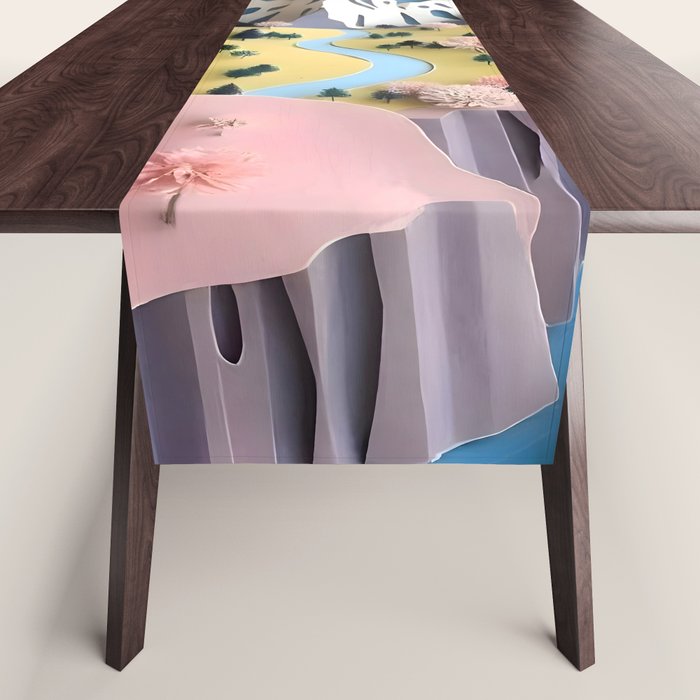 Assemblage Pastel Valley Table Runner Gallery Image 1
