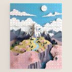 Assemblage Pastel Valley Jigsaw Puzzle Gallery Image 1