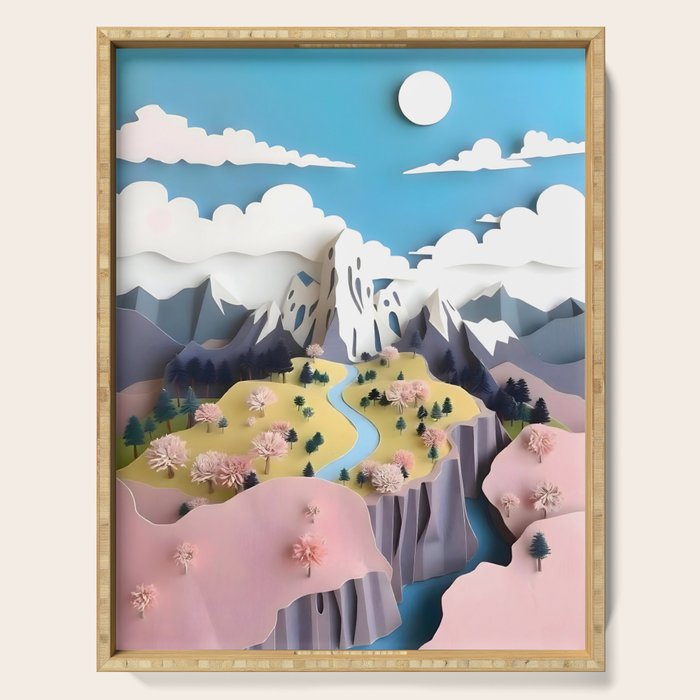 Assemblage Pastel Valley Serving Tray Gallery Image 1