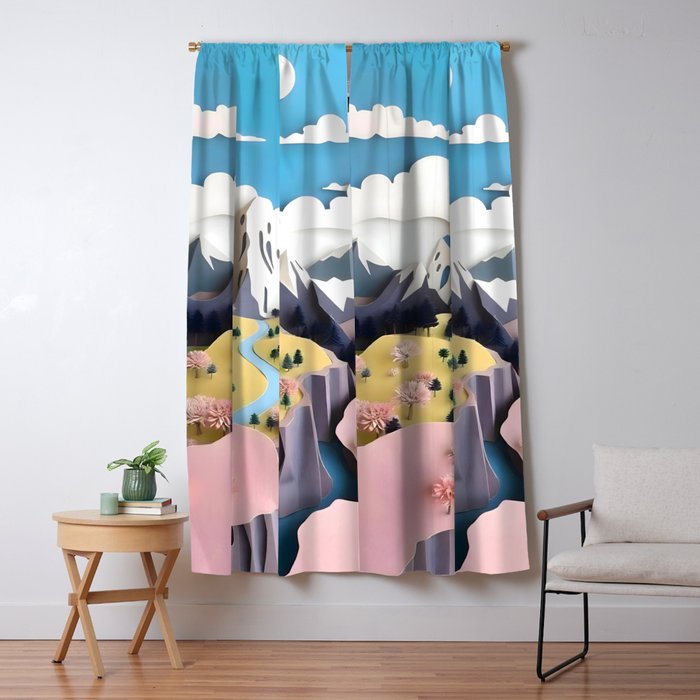 Assemblage Pastel Valley Window Curtain Gallery Image 1