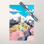 Assemblage Pastel Valley Wrapping Paper Gallery Image 1