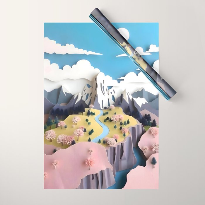 Assemblage Pastel Valley Wrapping Paper Gallery Image 1
