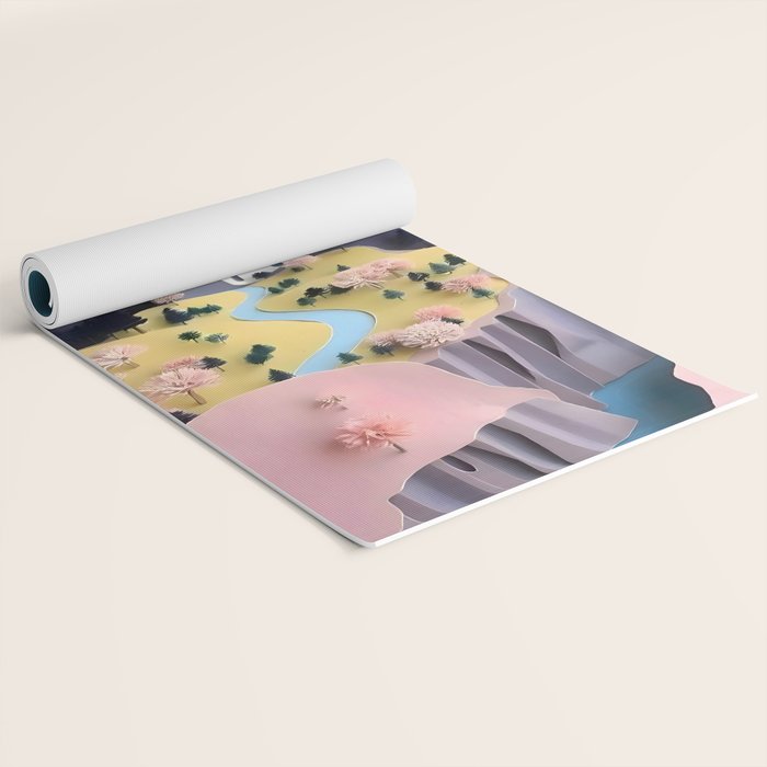 Assemblage Pastel Valley Yoga Mat Gallery Image 2
