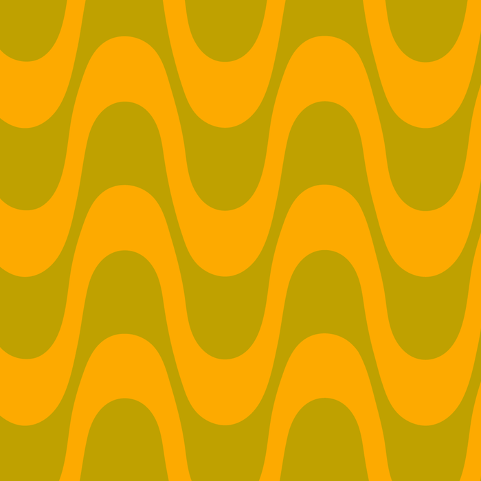 Retro Groovy Waves - Yellow and Green Coffee Mug Gallery Image 2