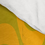 Retro Groovy Waves - Yellow and Green Comforter Gallery Image 4