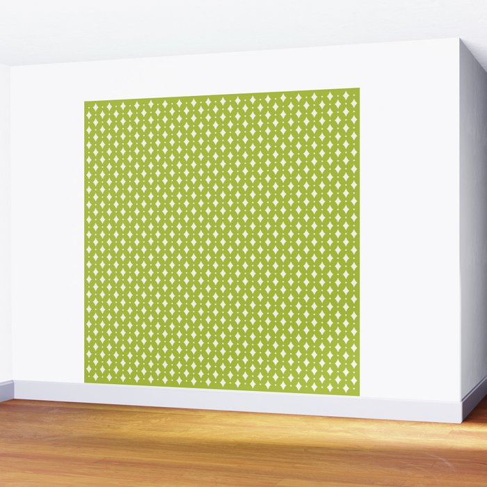 Vintage Stars XVIII Chartreuse Green Wall Mural Gallery Image 2