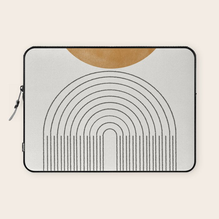 Geometric Modern Shape Study No2. Laptop Sleeve Gallery Image 1