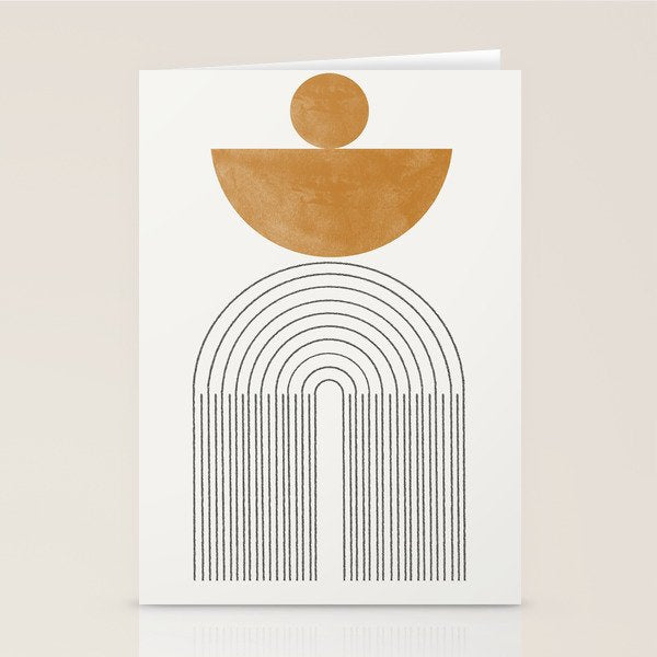 Geometric Modern Shape Study No2. Stationery Card Gallery Image 1