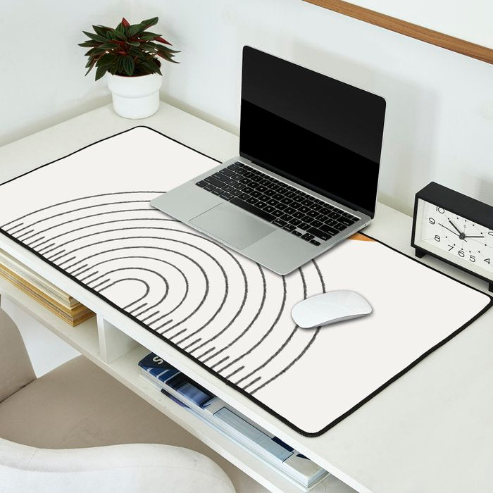 Geometric Modern Shape Study No2. Desk Mat Gallery Image 2