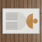 Geometric Modern Shape Study No2. Outdoor Rug Gallery Image 1