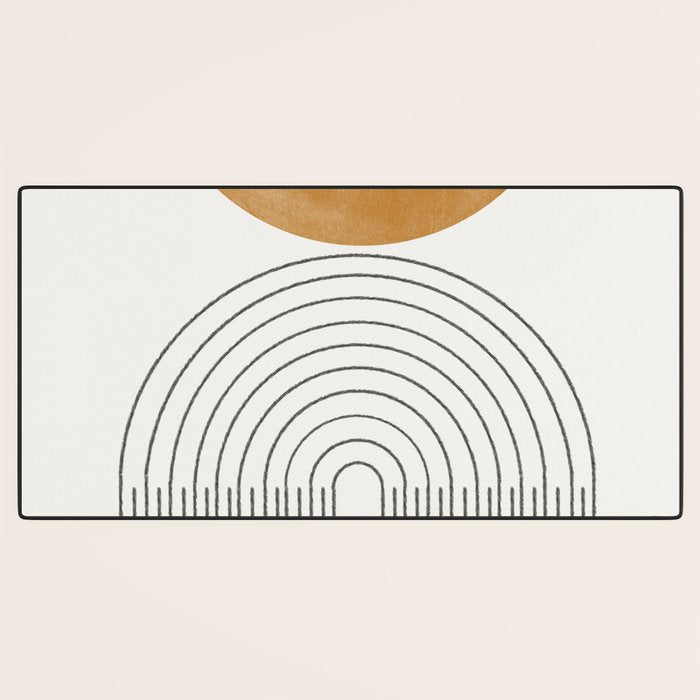 Geometric Modern Shape Study No2. Desk Mat Gallery Image 3