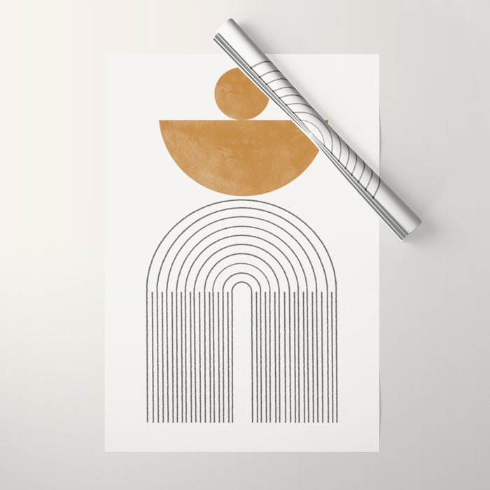 Geometric Modern Shape Study No2. Wrapping Paper Gallery Image 1