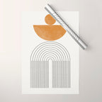 Geometric Modern Shape Study No2. Wrapping Paper Gallery Image 1