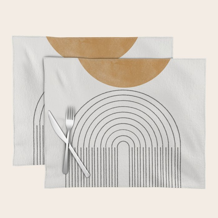 Geometric Modern Shape Study No2. Placemat Gallery Image 1