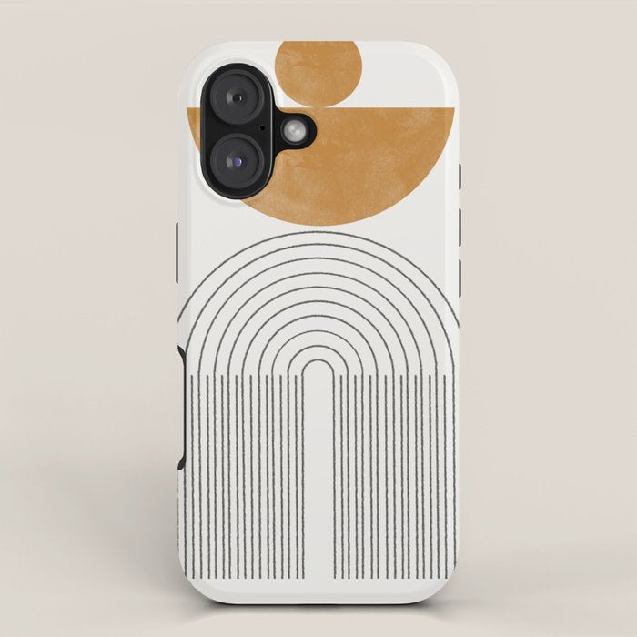 Geometric Modern Shape Study No2. iPhone Case Gallery Image 1