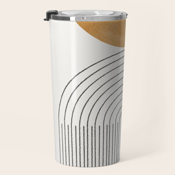 Geometric Modern Shape Study No2. Travel Mug Gallery Image 3