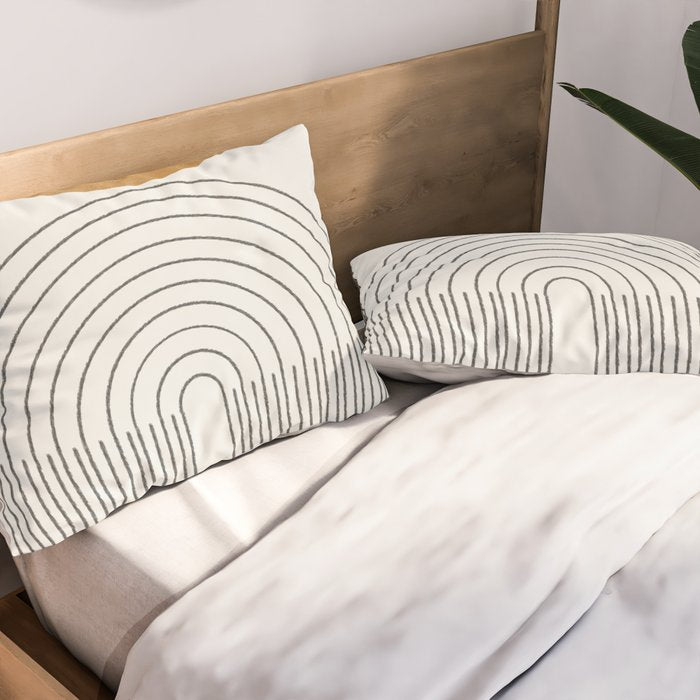 Geometric Modern Shape Study No2. Pillow Sham Gallery Image 2