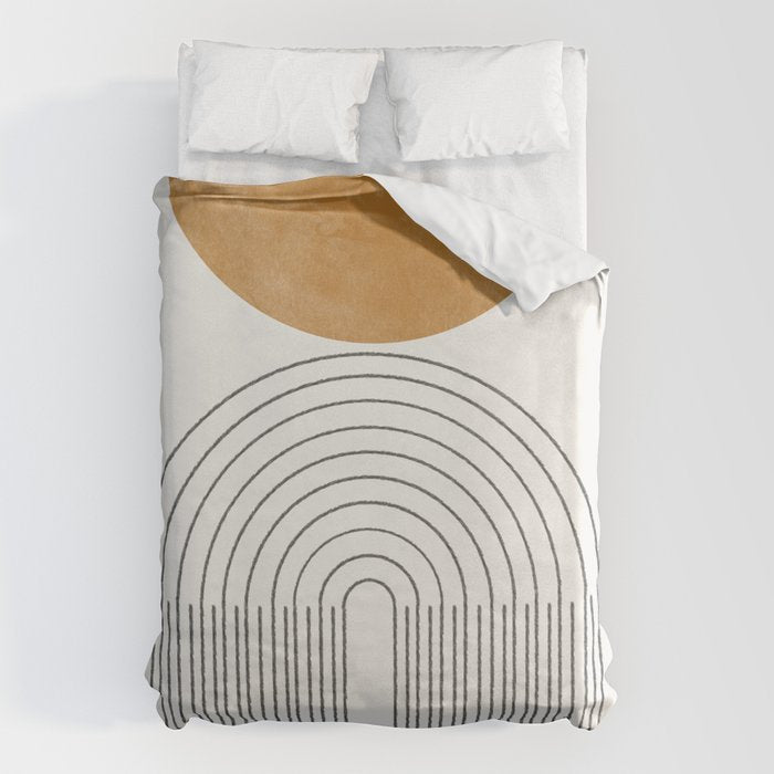 Geometric Modern Shape Study No2. Duvet Cover Gallery Image 1