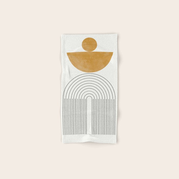 Geometric Modern Shape Study No2. Bath Towel Gallery Image 1