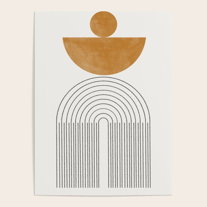 Geometric Modern Shape Study No2. Poster Gallery Image 4