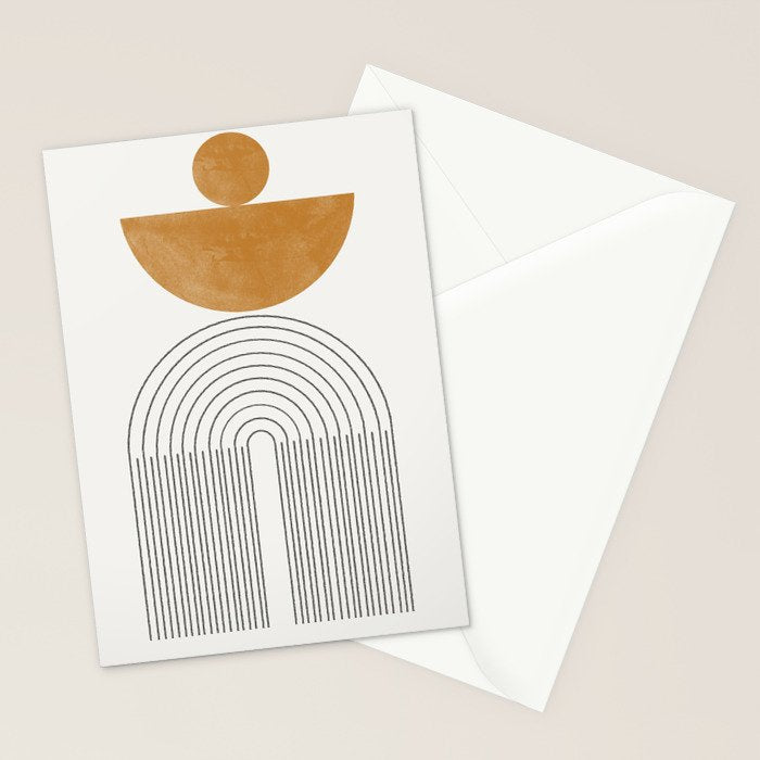 Geometric Modern Shape Study No2. Stationery Card Gallery Image 2