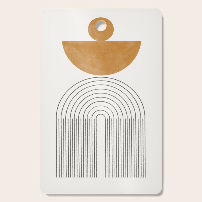 Geometric Modern Shape Study No2. Cutting Board Gallery Image 1