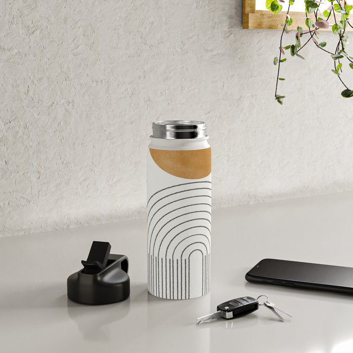 Geometric Modern Shape Study No2. Water Bottle Gallery Image 4