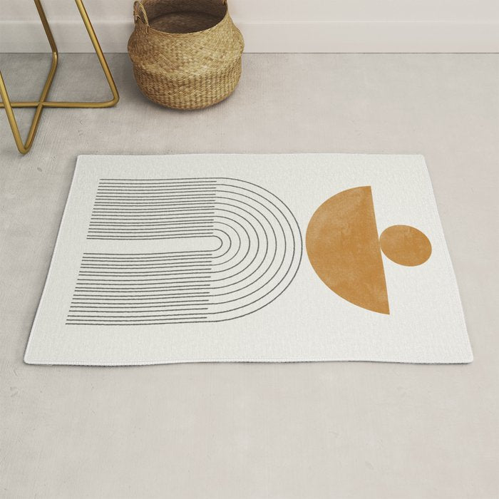 Geometric Modern Shape Study No2. Rug Gallery Image 1