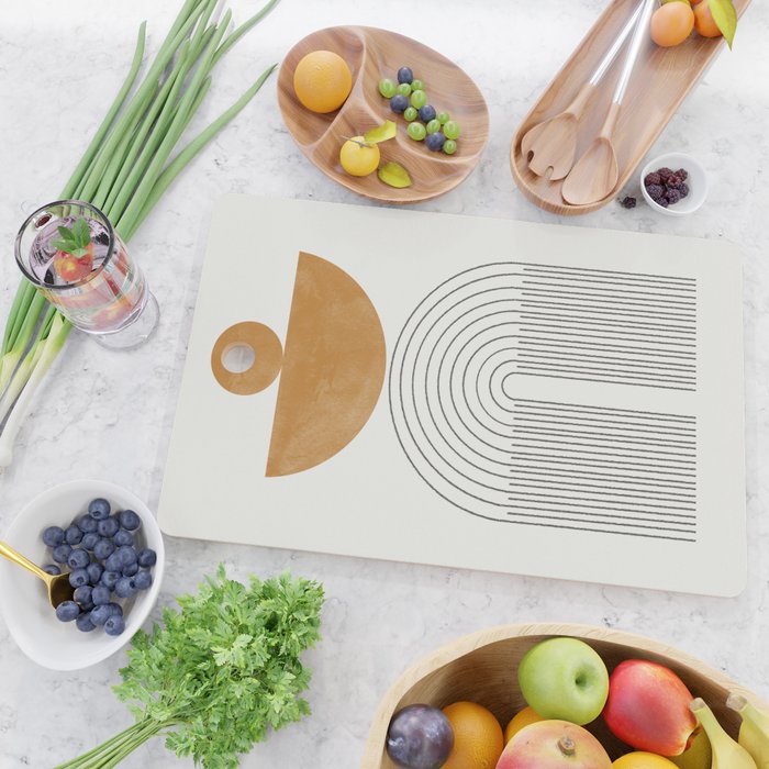 Geometric Modern Shape Study No2. Cutting Board Gallery Image 2