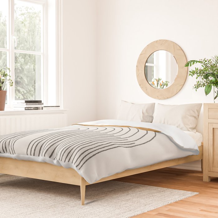 Geometric Modern Shape Study No2. Duvet Cover Gallery Image 2