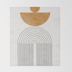 Geometric Modern Shape Study No2. Throw Blanket Gallery Image 2