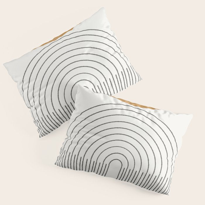 Geometric Modern Shape Study No2. Pillow Sham Gallery Image 3