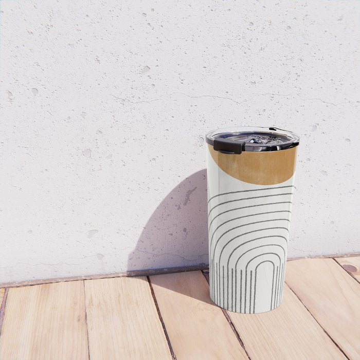 Geometric Modern Shape Study No2. Travel Mug Gallery Image 4