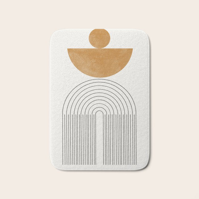Geometric Modern Shape Study No2. Bath Mat Gallery Image 1