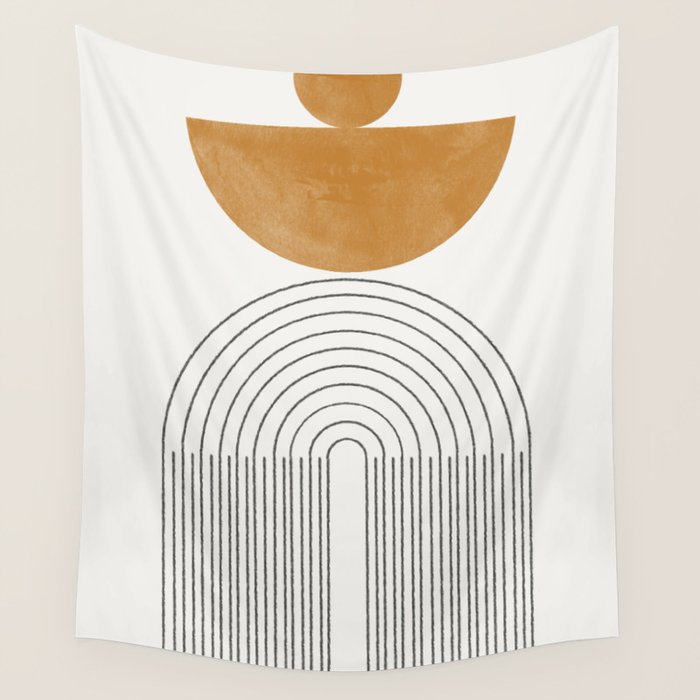 Geometric Modern Shape Study No2. Wall Tapestry Gallery Image 4