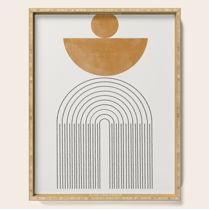 Geometric Modern Shape Study No2. Serving Tray Gallery Image 1