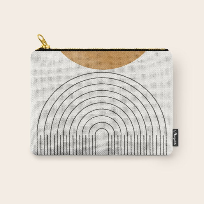 Geometric Modern Shape Study No2. Carry All Pouch Gallery Image 1