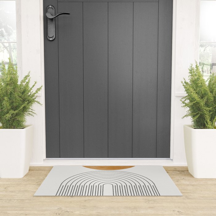 Geometric Modern Shape Study No2. Welcome Mat Gallery Image 3