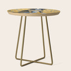 Gustav Klimt Style Dog with Blue and Gold Coat Side Table Gallery Image 1