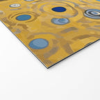 Gustav Klimt Style Dog with Blue and Gold Coat Welcome Mat Gallery Image 2