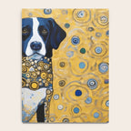 Gustav Klimt Style Dog with Blue and Gold Coat Notebook Gallery Image 4