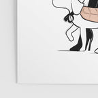 Winter Walk with my Pup Fashion Illustration Poster Gallery Image 3
