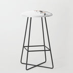 Winter Walk with my Pup Fashion Illustration Stool Gallery Image 1